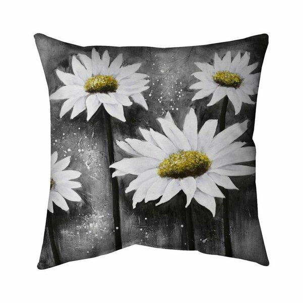 Begin Home Decor 20 x 20 in. Daisies At Sun-Double Sided Print Indoor Pillow 5541-2020-FL109-1